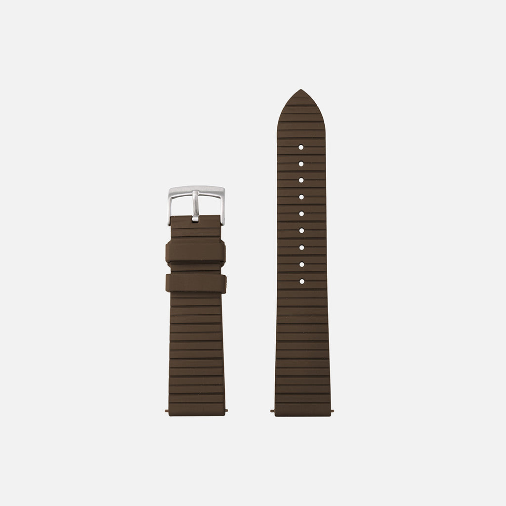bracelet en caoutchouc haut de gamme marron