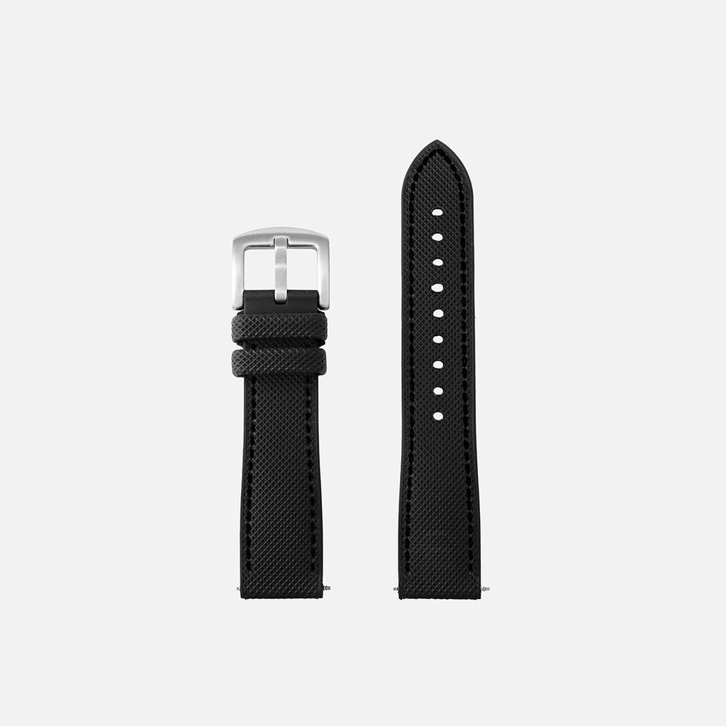 montre de plongée bracelet en caoutchouc bleu noir