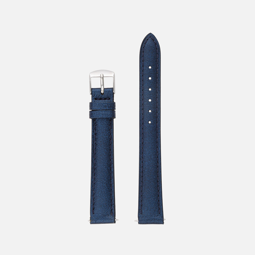 bracelet en cuir pour montre femme bleu