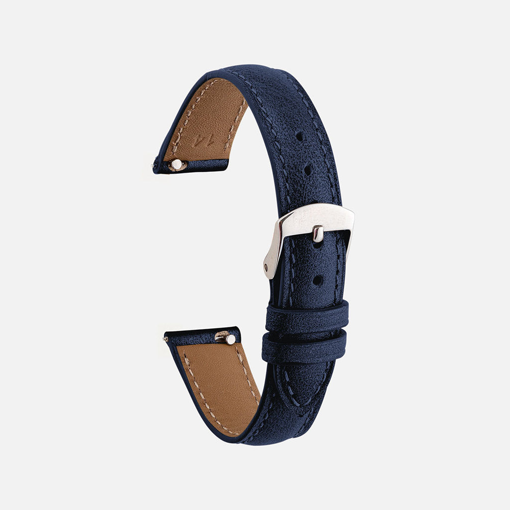 bracelet de montre irisé nacré bleu