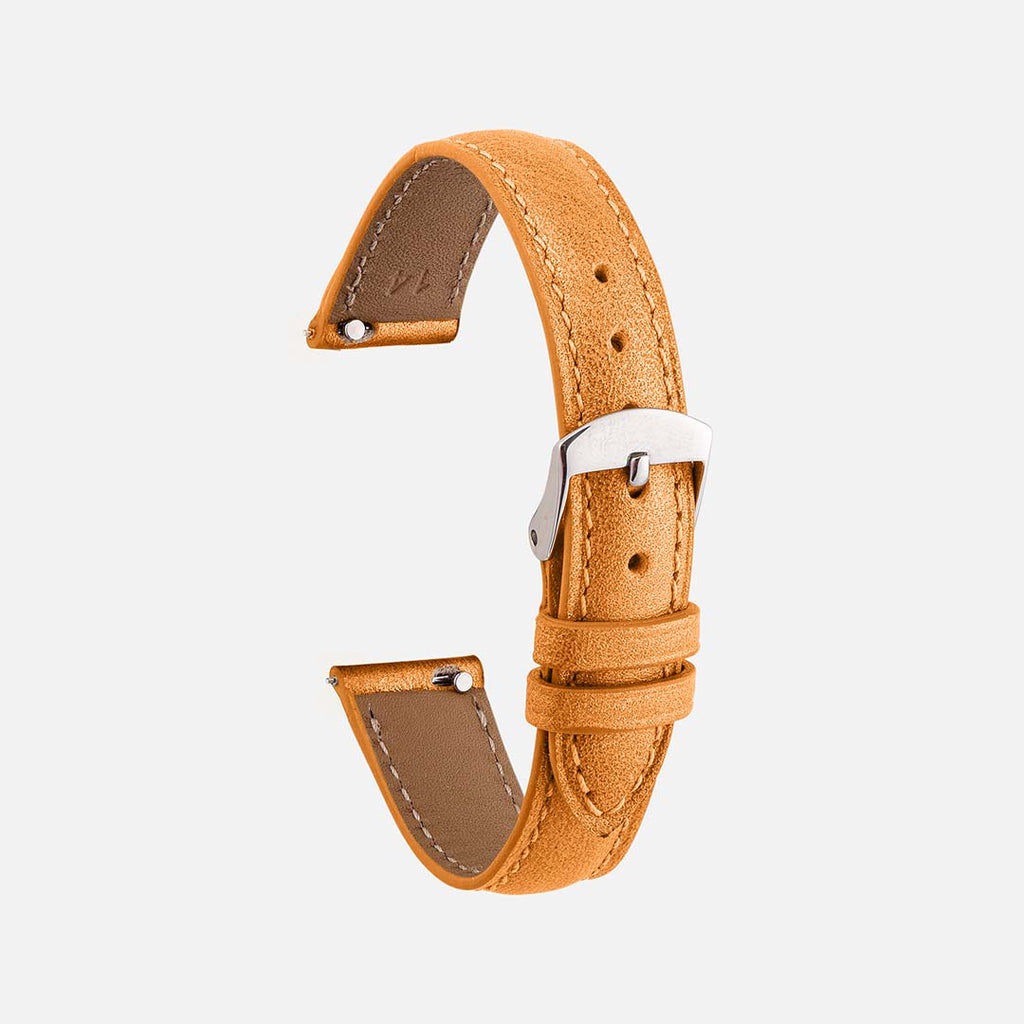 bracelet de montre irisé nacré orange