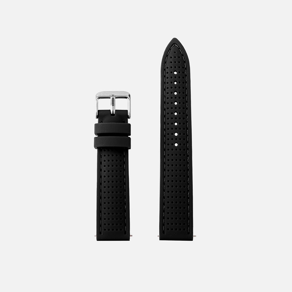montre bracelet en silicone pour homme noir