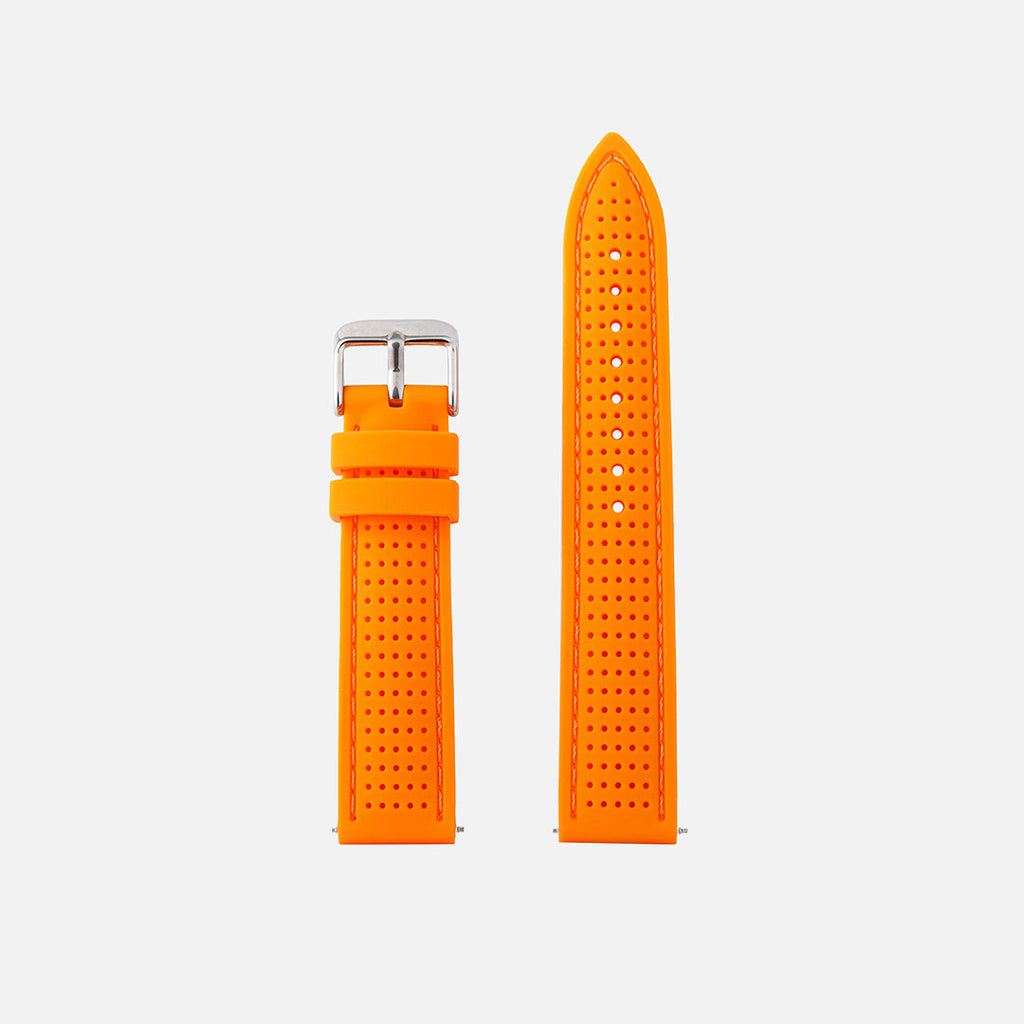 montre bracelet en silicone pour homme orange