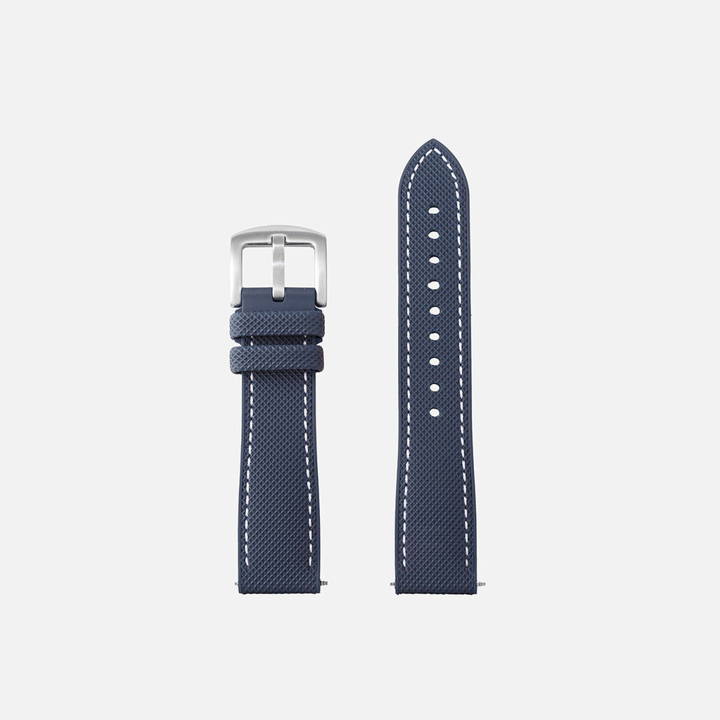 montre de plongée bracelet en caoutchouc bleu