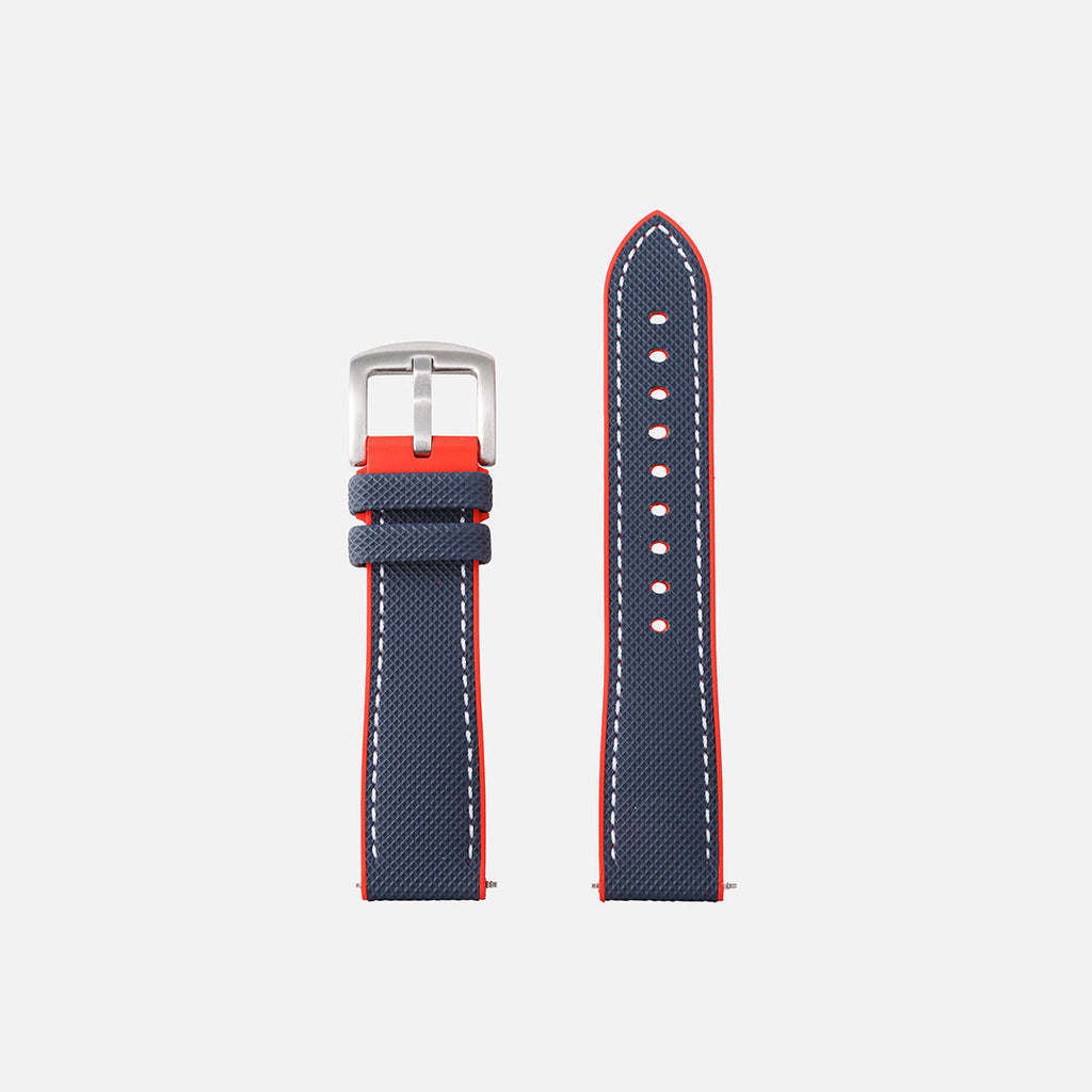 montre de plongée bracelet en caoutchouc rouge