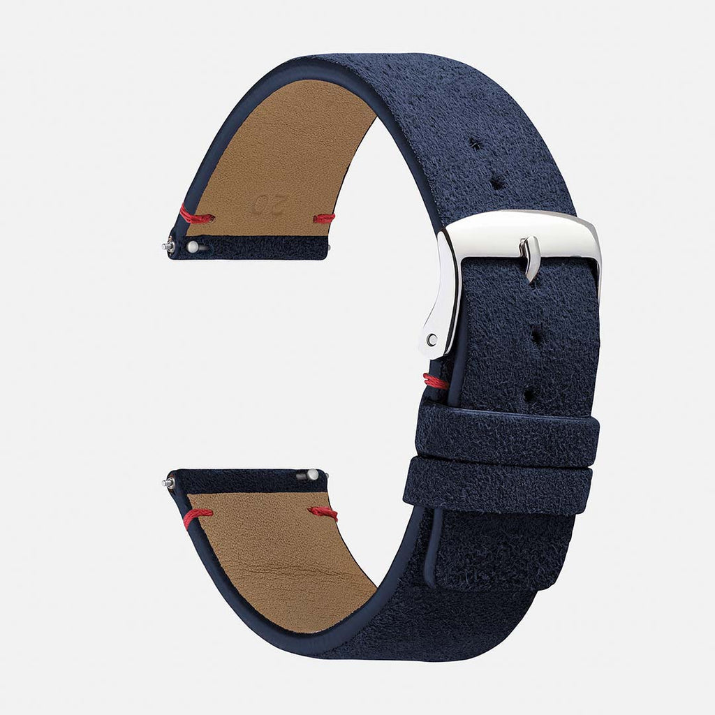 bracelet montre cuir vintage marine
