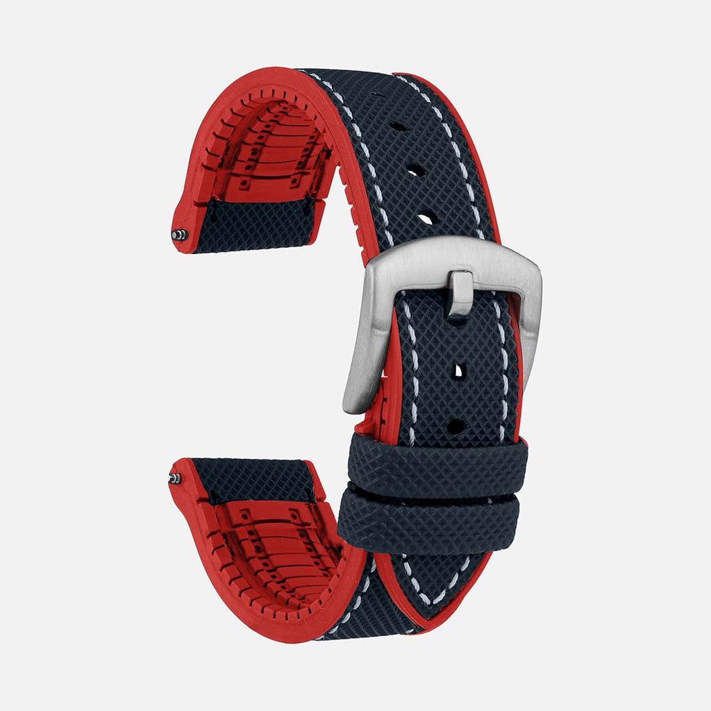 bracelet montre caoutchouc 22mm rouge